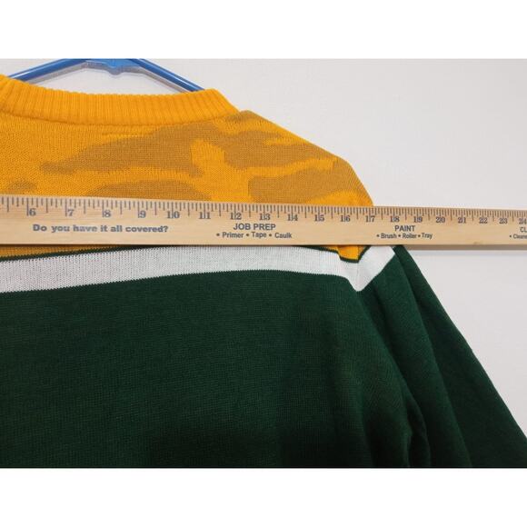 NFL Team Apparel Men's Sweater Green Bay Packets Yellow/Green Sz Small NWT! - Picture 7 of 12